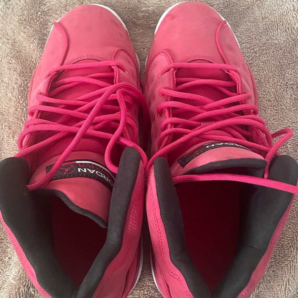 Women's Red Athletic High-Top Sneakers - Picture 4 of 5